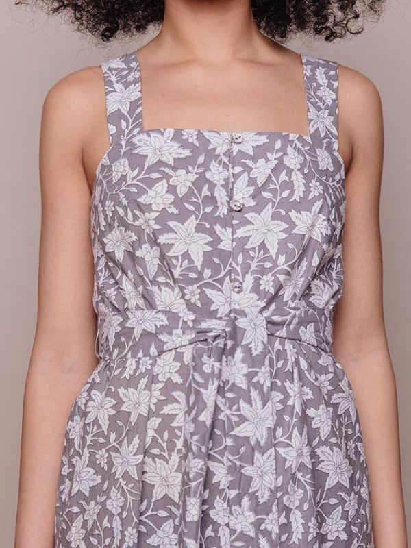 Della Dress - Grey Floral - Image 3