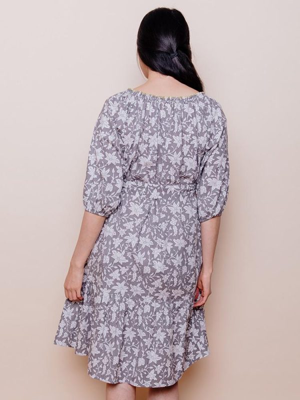 Marnie Dress - Grey Floral - Image 3