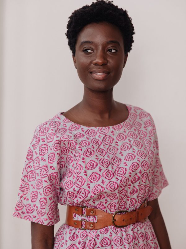 Roo Elastic Waist Dress - Pink Diamond - Image 3