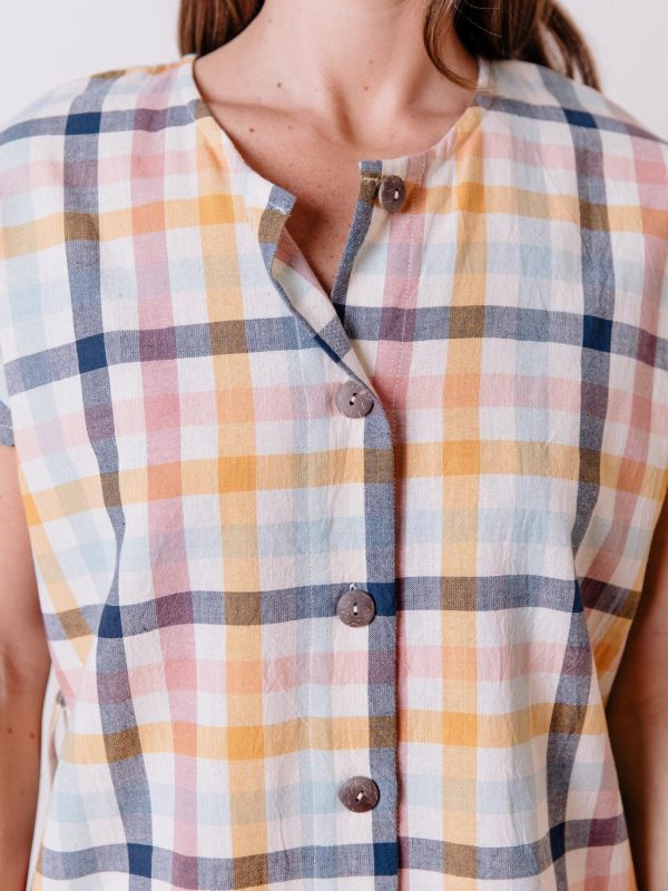 Renee Dress - Multi Gingham - Image 4