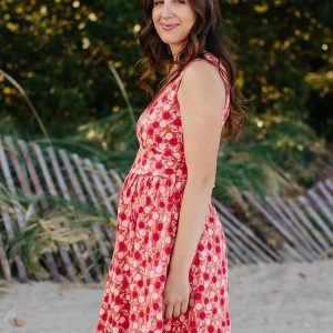 Summer Sonnet Dress - Peach - Image 4