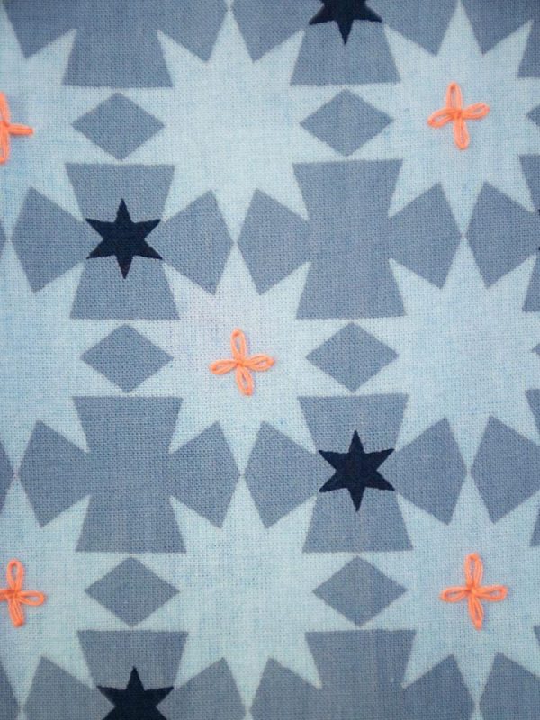 Tic Tac Toe Dress - Blue Quilt - Image 5