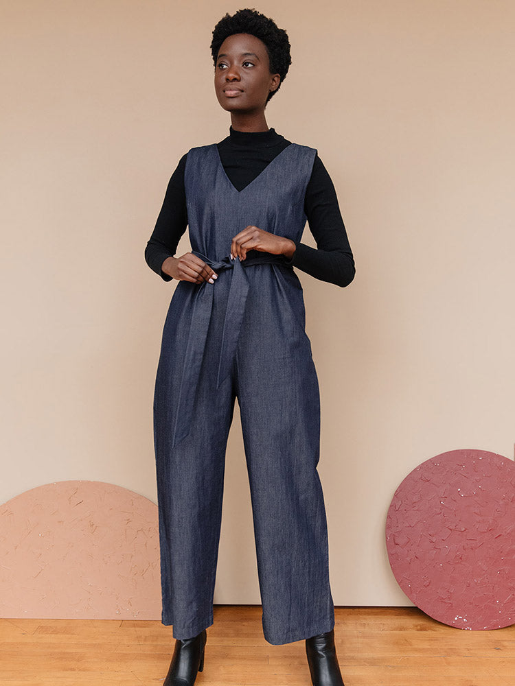 Jaipur Denim Jumpsuit - Blue Denim - Image 1