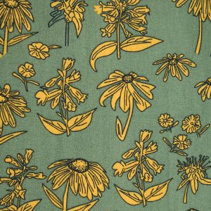 Rachelle Midi Dress - Green Floral - Image 5