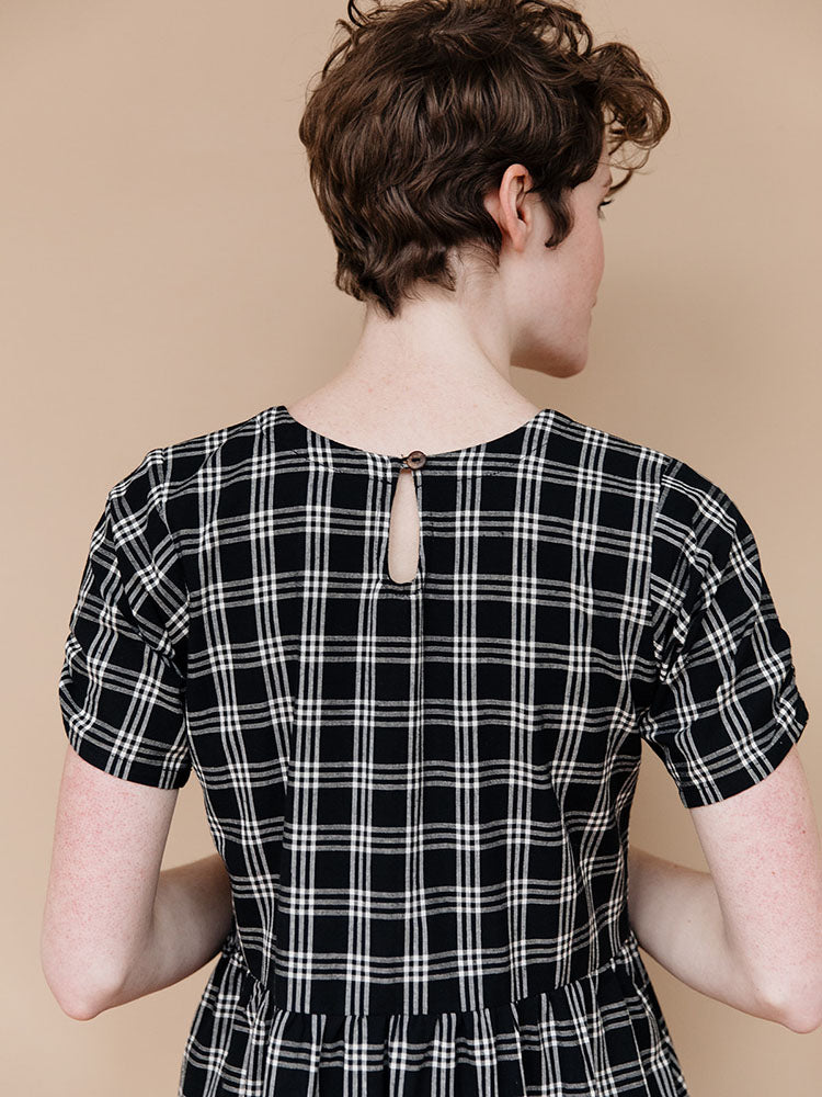 Kavita Dress - Black Plaid - Image 3