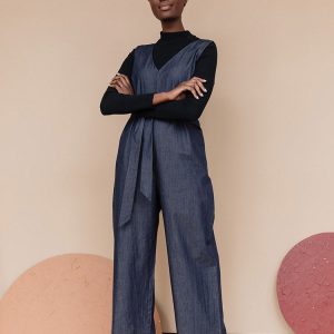 Jaipur Denim Jumpsuit - Blue Denim - Image 3