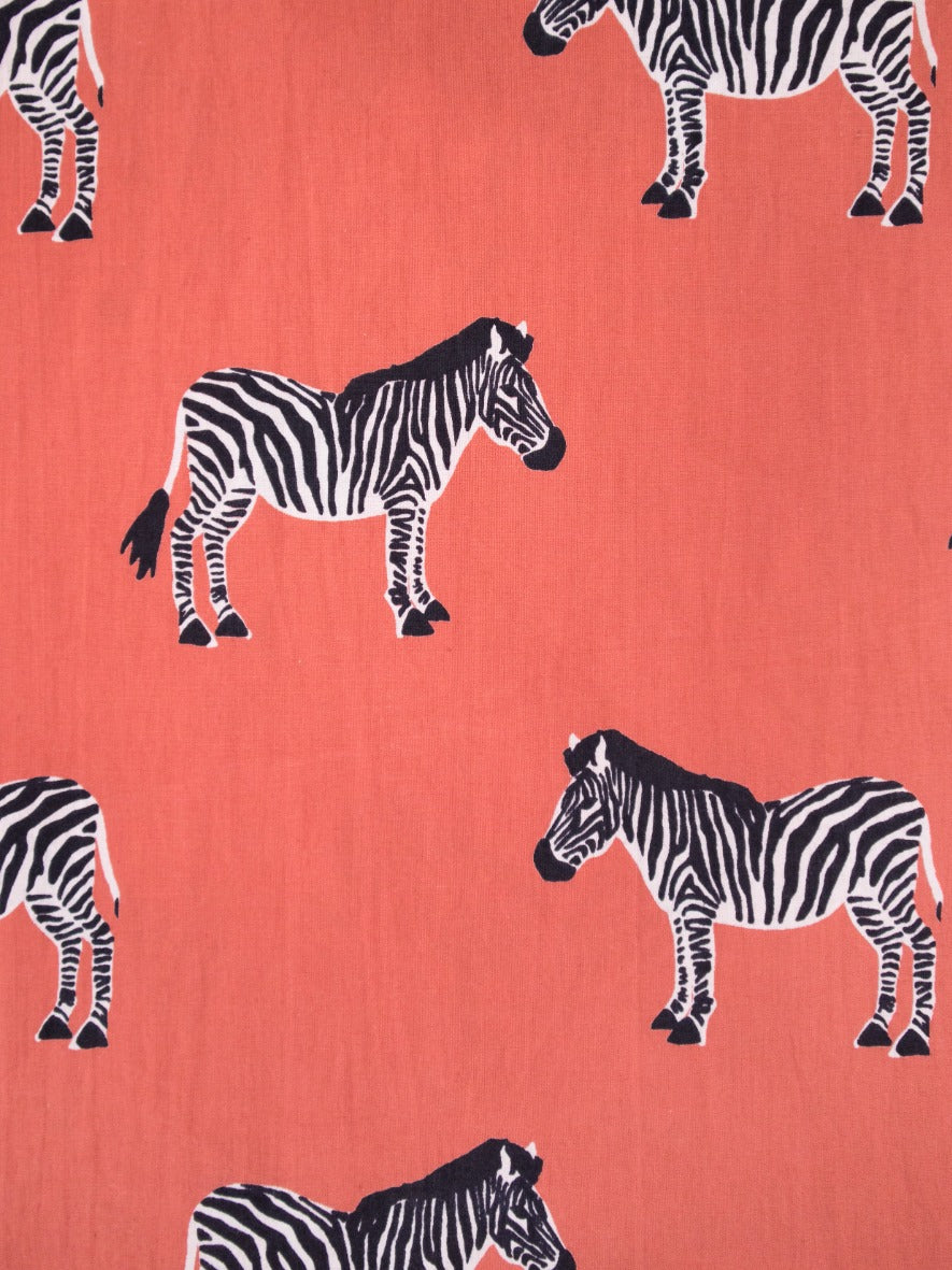 Adelaide Tiered Plus Size Mini Dress - Zebra Bright Berry - Image 6