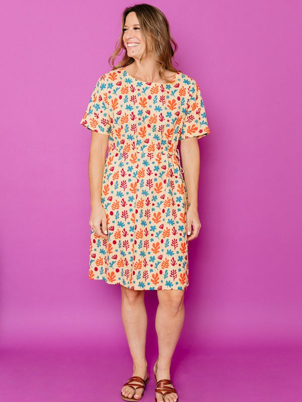 Aimee Dress - Purple Collage - Image 3