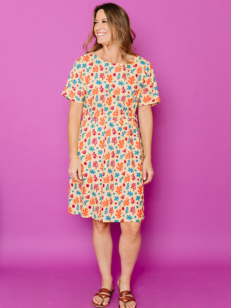 Aimee Dress - Purple Collage - Image 3