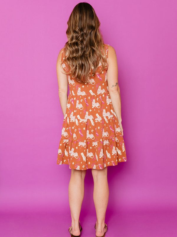 Bellini Tiered Dress - Orchid Tigress - Image 4