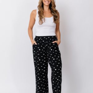 Fae Wide Leg Pant - Onyx Eyes - Image 1