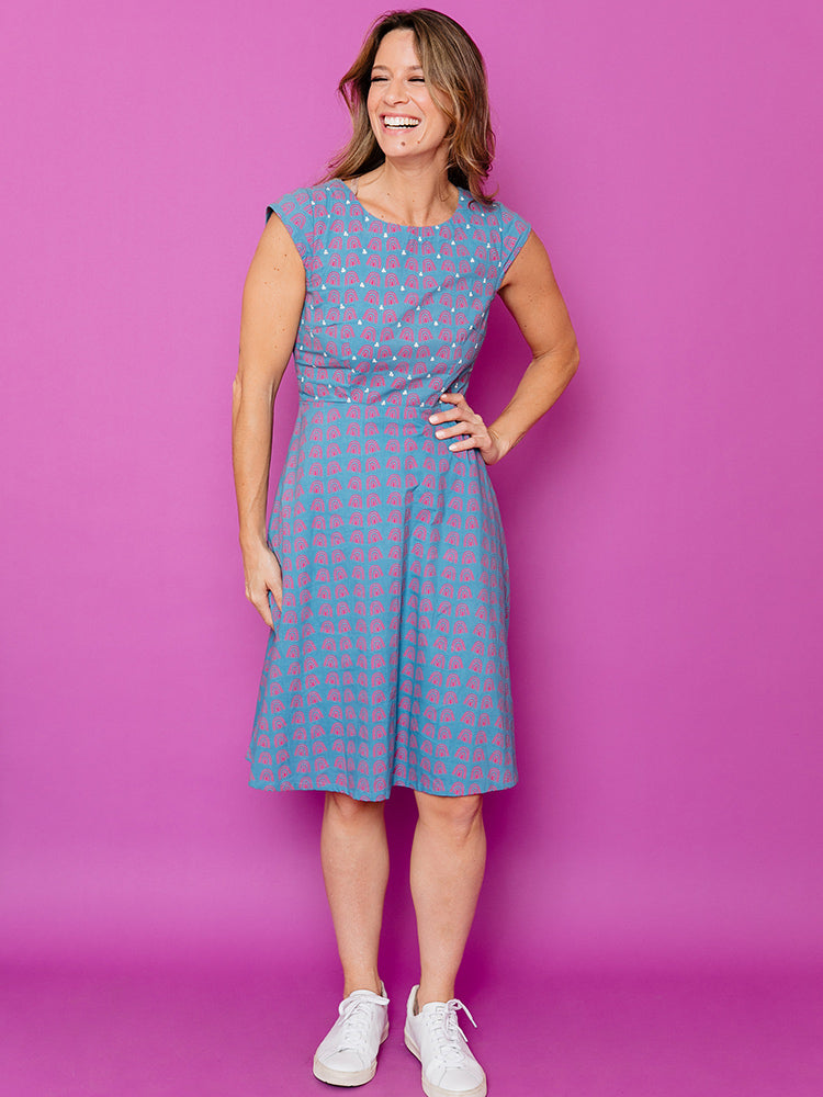 Marseille Dress - Sunny Stripes Blue - Image 3