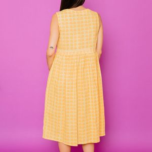 Melody Midi Dress - Sunny Stripes Yellow - Image 4