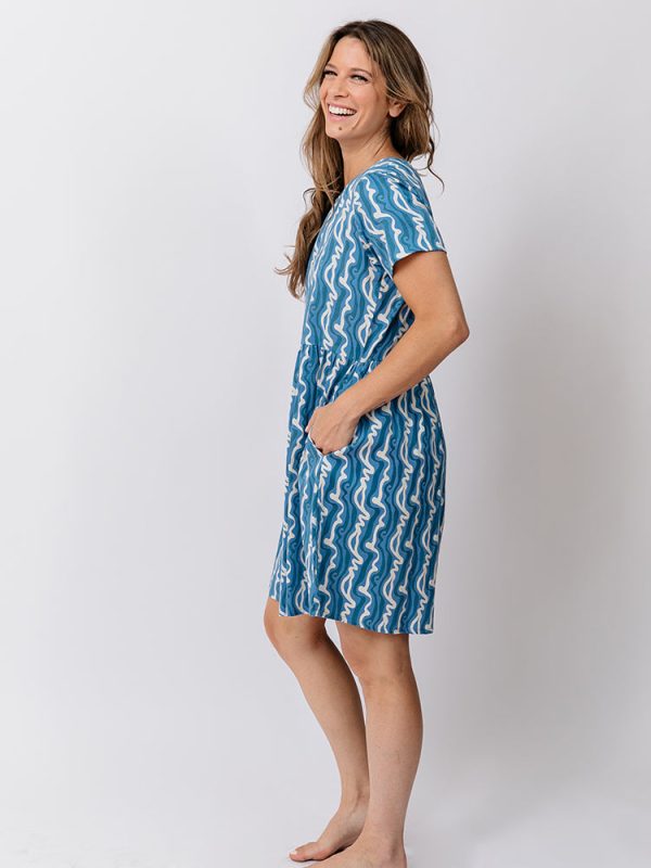 Serenade Dress - Blue Samudra - Image 2