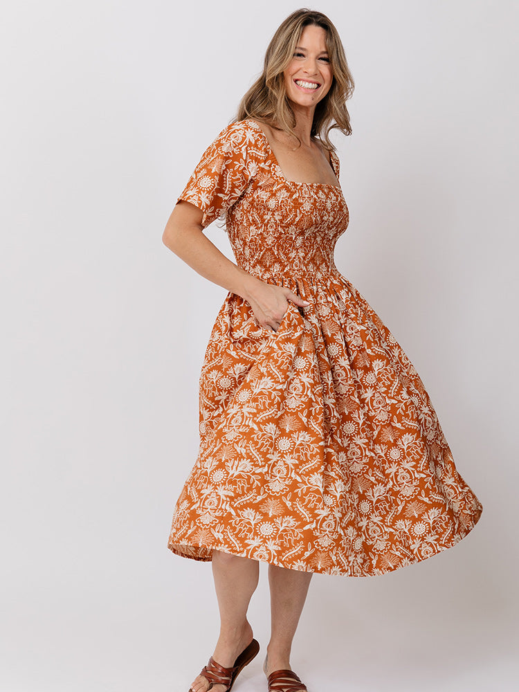 Teddy Dress - Paradise Toile - Image 1