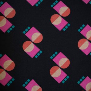 Abby Long Sleeve Dress - Memphis Shapes Black - Image 5