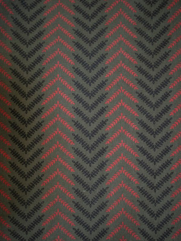 Chennai Mini Dress - Chevron Fern Red - Image 4