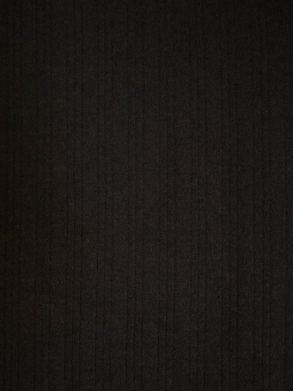 Rita Long Sleeve Jumpsuit - Black Rib Knit - Image 4