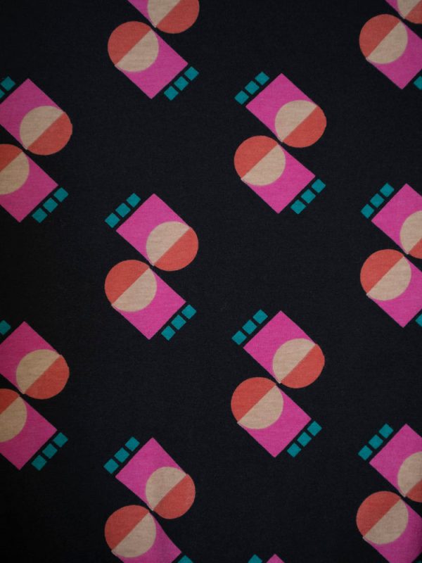 Mumbai Maxi Dress  - Memphis Shapes Black - Image 5