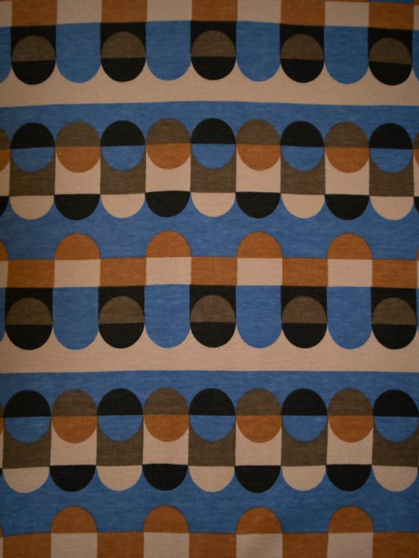 Eve Dress - Circle Stripe Blue - Image 7