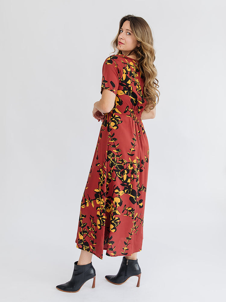 Artsy Traveler Midi Dress - Eucalyptus Spice - Image 5