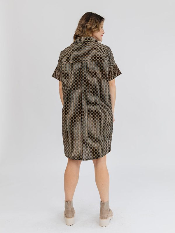 Chennai Mini Dress - Blue Check - Image 3