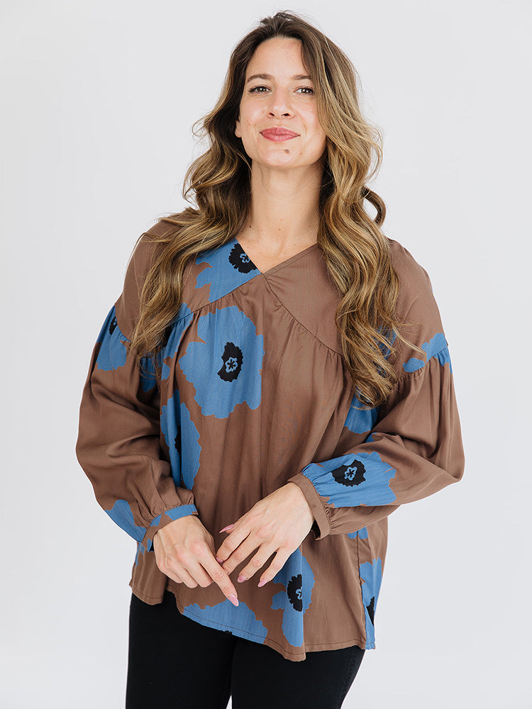Fiona Blouse - Dark Oak - Image 1