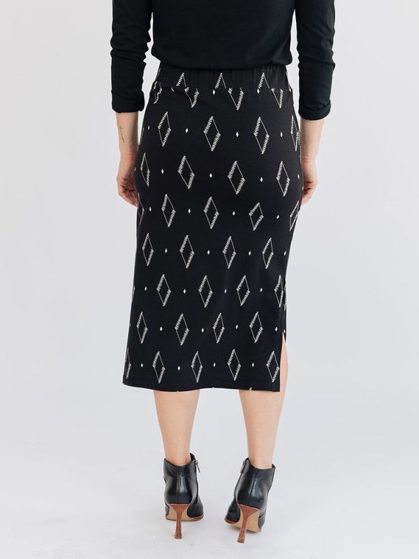 Isla Skirt - Diamond Vine Black - Image 3