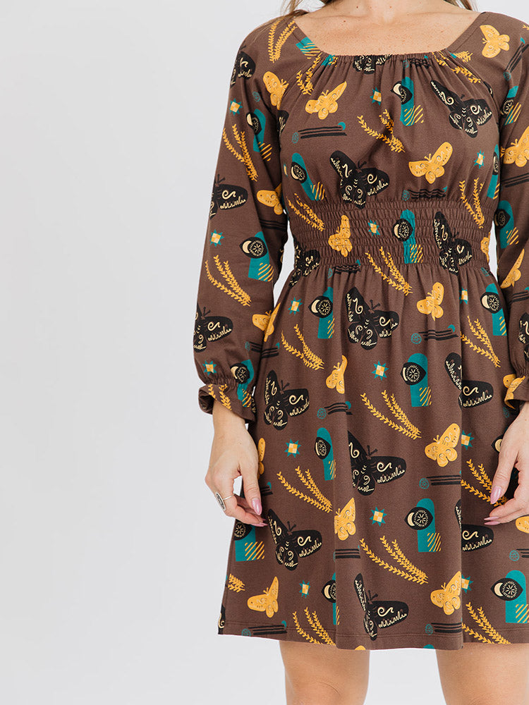 Juliet Mini Dress - Autumn Quilt - Image 4