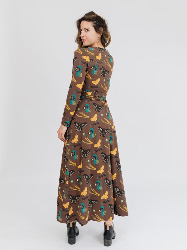 Katie Maxi Wrap Dress - Autumn Quilt - Image 3