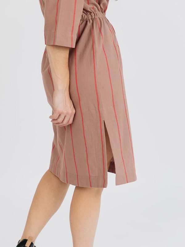 Lori Dress - Cocoa Stripe - Image 6