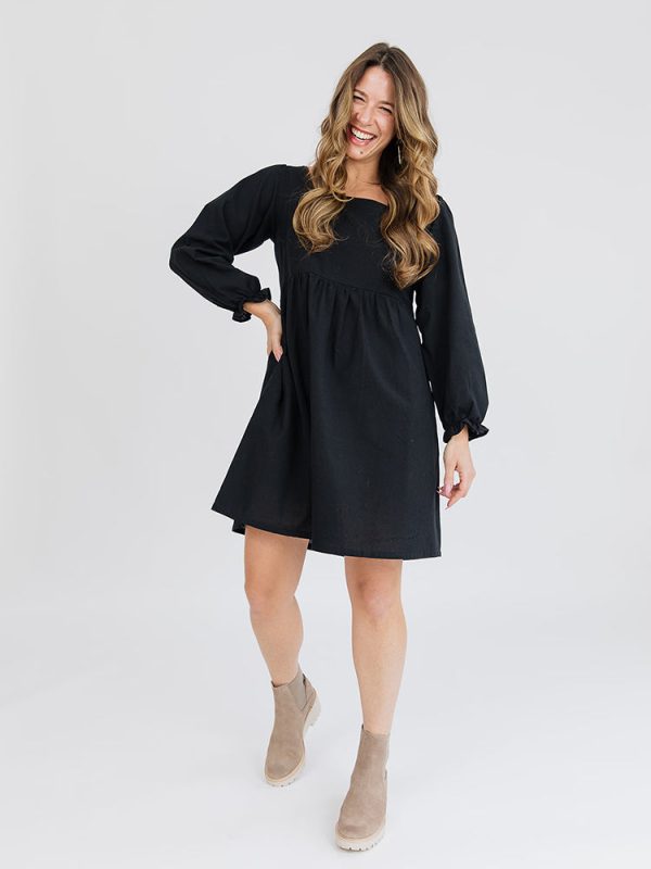 Nico Mini Dress - Black - Image 6