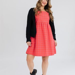 Nico Mini Dress - Red Plaid - Image 3