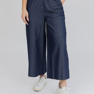 Cropped Rosie Pant - Blue Denim - Image 1