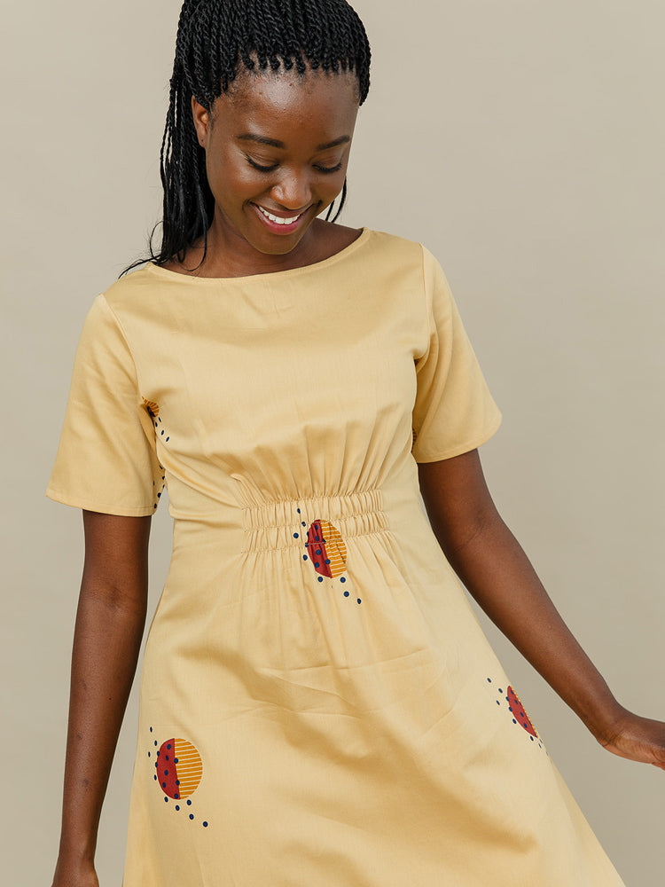 Artsy Traveler Midi Dress - Honeycomb - Image 5