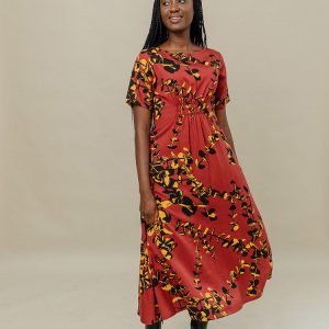 Artsy Traveler Midi Dress - Eucalyptus Spice - Image 3
