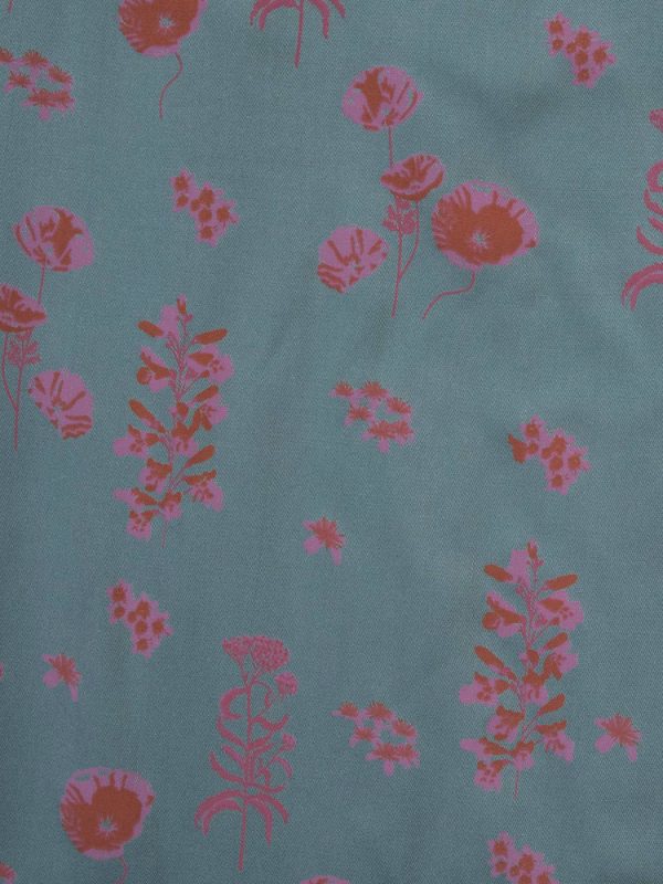 Adelaide Tiered Plus Size Mini Dress - Botanical Slate - Image 7