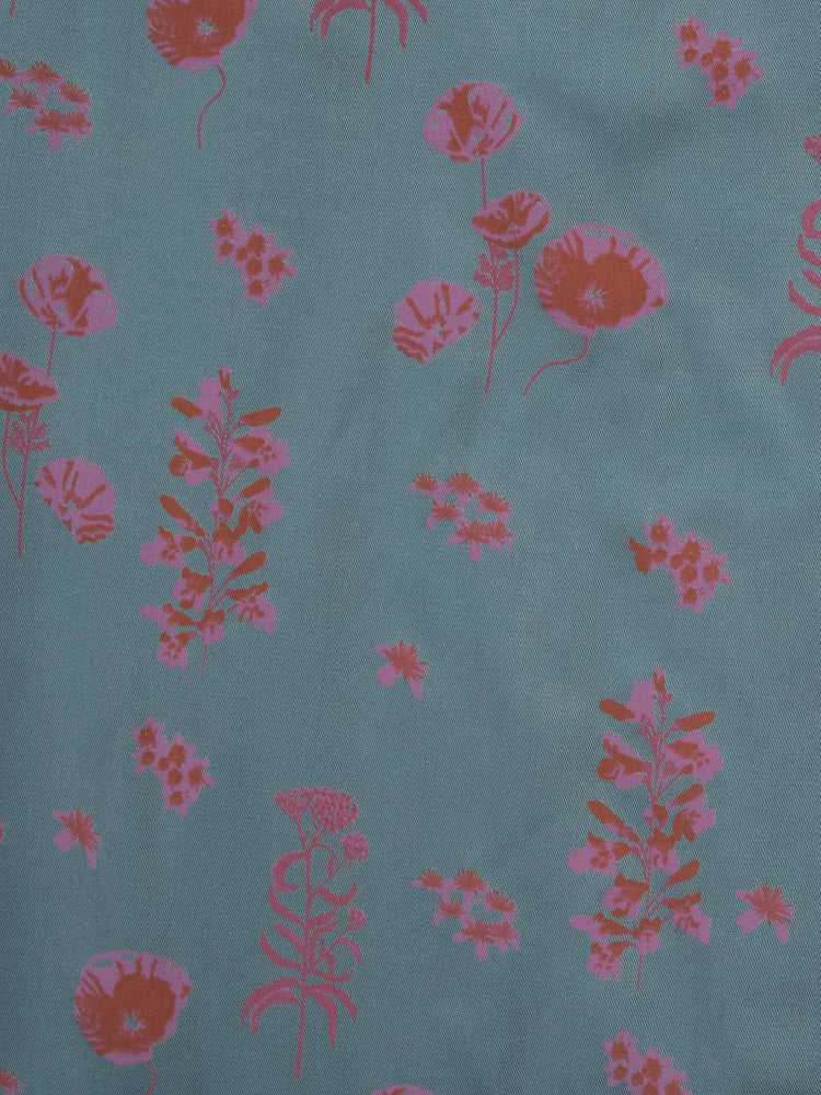 Adelaide Tiered Plus Size Mini Dress - Botanical Slate - Image 7