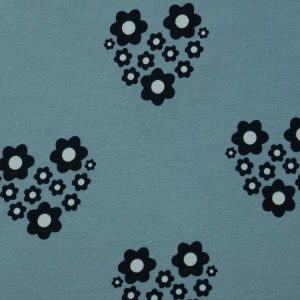 Callie 3/4 Sleeve Wrap Dress - Retro Slate - Image 3