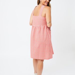 Billie Jumper Dress - Cherry Gingham - Image 6
