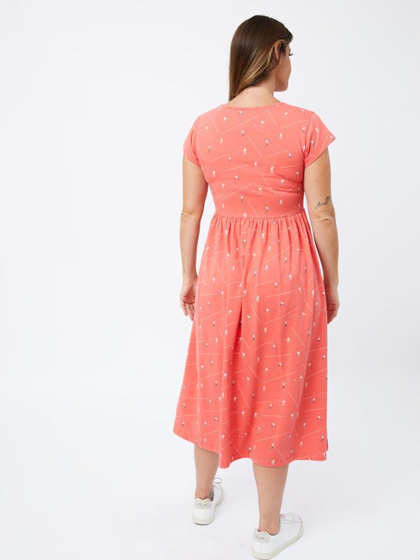 Logan Midi Dress - Badminton Melon - Image 4