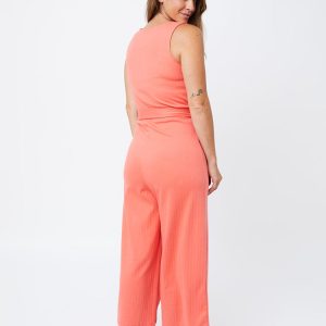 Rita Jumpsuit - Melon Rib Knit - Image 4