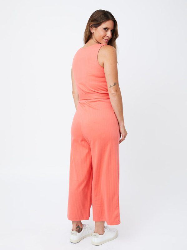Rita Jumpsuit - Melon Rib Knit - Image 4