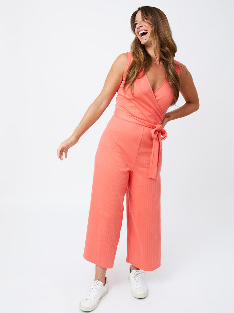 Rita Jumpsuit - Melon Rib Knit - Image 1
