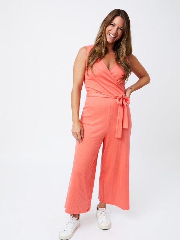Rita Jumpsuit - Melon Rib Knit - Image 3