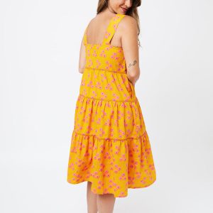 Willa Tiered Dress - Floral Trio Marmalade - Image 5