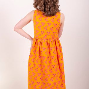 Melody Midi Dress - Floral Trio Marmalade - Image 2