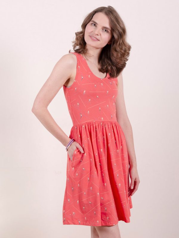 Summer Sonnet Dress - Badminton Melon - Image 3