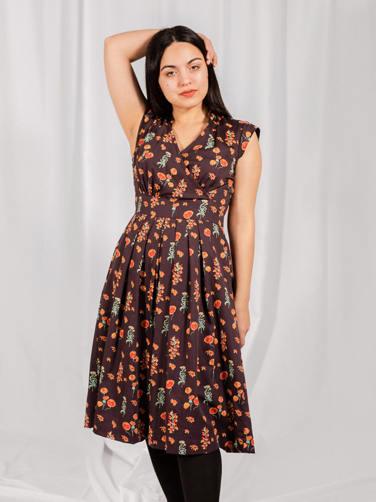 Lucille Dress - Botanical Dusk - Image 5