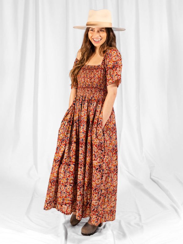Teddy Midi Dress - Ruby Floral - Image 3